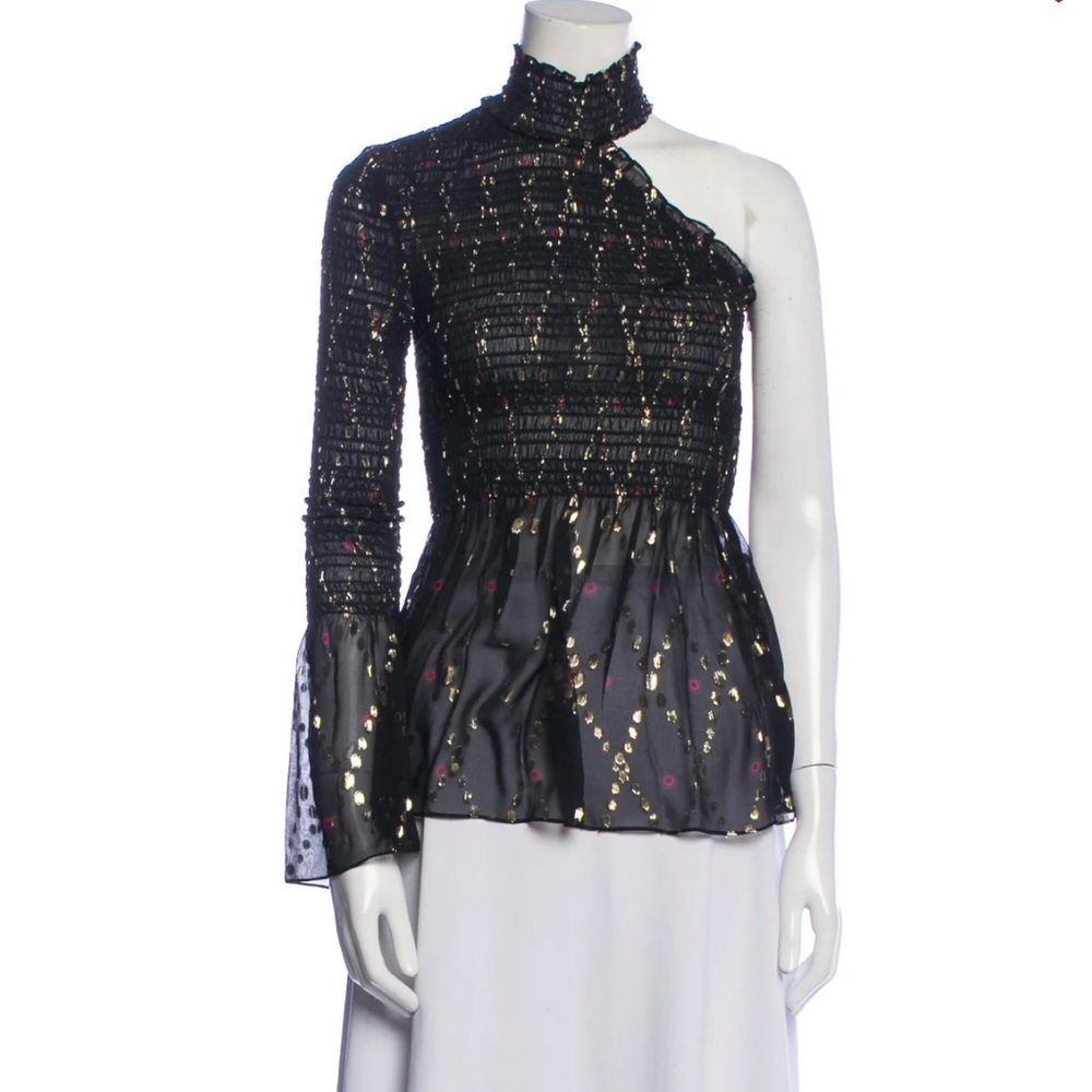 A.L.C silk printed blouse